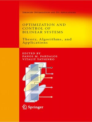 cover image of Optimization and Control of Bilinear Systems